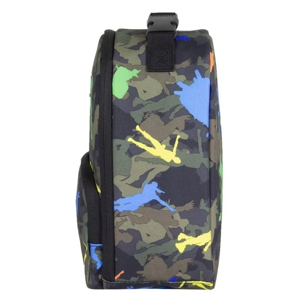 Fortnite Lunch Box Kids OS Black Camo Polyester Insulated Emote Print NEW